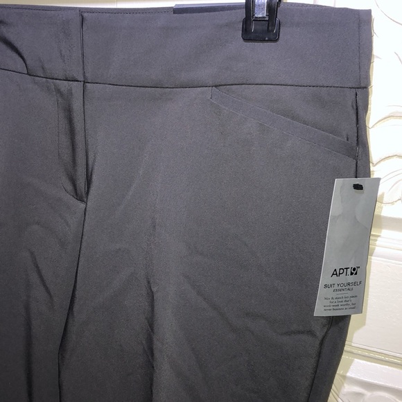 Apt. 9 Mid Rise Lucca Gray Women’s Capri 10 - Picture 3 of 12
